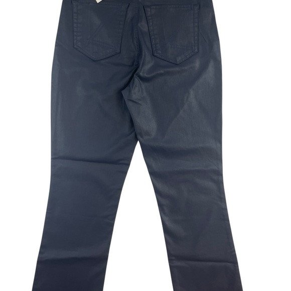 Lilly Pulitzer Liza Coated Denim Crop Flare Navy Women’s Size 4 MSRP$188 NWT - Picture 2 of 7